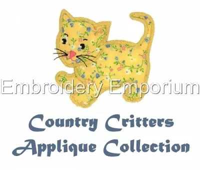 £9.95 • Buy Country Critters Applique Collection - Machine Embroidery Designs On Cd Or Usb
