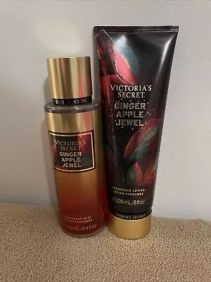 Victoria's Secret Fragrance Mist & Lotion Set Lot Of 2 GINGER APPLE JEWEL • $20