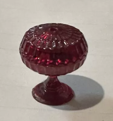 Miniature Red Candy Dish With Candy Inside With Lid Dollhouse • $7.50