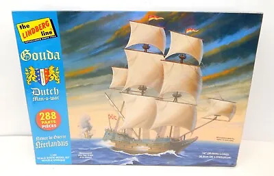 Lindberg 1/125 GOUDA Dutch Man-o-War Sailing Ship Plastic Model Kit NEW • $35.99