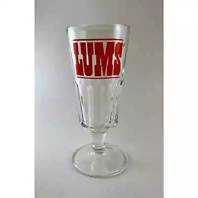 Vtg LUMS Restaurant HEAVY 8 .5” Tall 14 Oz Pedestal Glass Beer Milkshake Sundae • $12.75