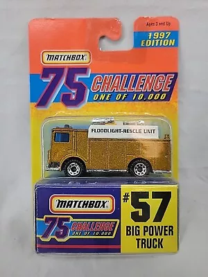 Matchbox 1997 Edition #57 Big Power Truck 75 Challenge 1 Of 10000 • $2.99