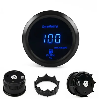 2  52mm Racing 12V Digital Display Car Fuel Level Gauge Meter Without Sensor • $16.09