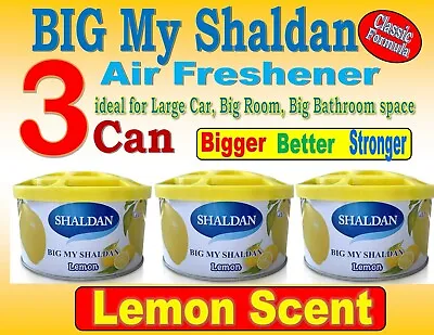 3 Can BIG MY SHALDAN - CLASSIC Formula - Air Freshener - LEMON Scent • $32.99