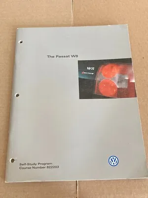 $17.95 • Buy 2002 VW Volkswagen Service Training Reference Manual W8 Passat 4Motion 01E 01V