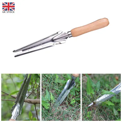 Weeder Wooden Handle Garden Shovel Planting Weeding Hand Stainless Steel Tool • £9.99