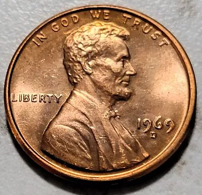 Uncirculated 1969 D Denver U.S. Lincoln Memorial Penny Free S&H BIN755 • $1.79