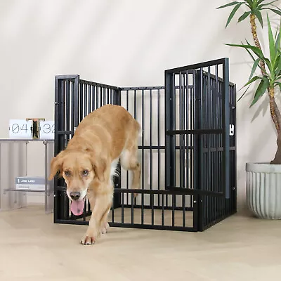 $169.99 • Buy Heavy Duty Dog Playpen Indoor Telescopic Home Extendable Puppy Play Pen W/Door