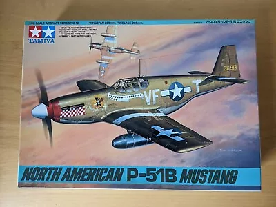 Vintage Tamiya 61042 North American P-51B Mustang (1:48 Scale) Sealed Contents • £18.99