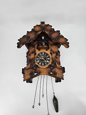 Large Walnut Cuckoo Clock The Time Co 6324 • $70