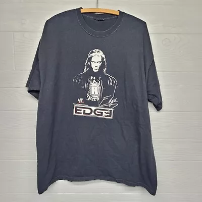 Vintage WWE Edge Black Wrestling Tshirt Size XL • $18