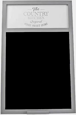£12.99 • Buy Blackboard Family Memo Large Message Board Kitchen Menu Planner Chalkboard Grey