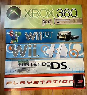 $330 • Buy Playstation 3 XBOX 360 Wii Wii U Nintendo DS Store Display Promo Sign Bundle
