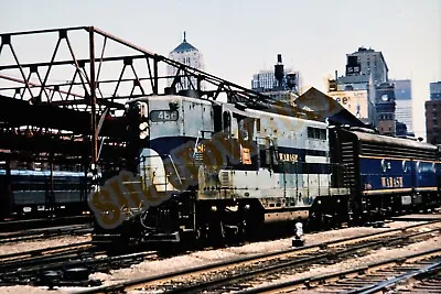 Vtg Duplicate Train Slide 486 Wabash Engine Chicago IL X6P098 • $7.50