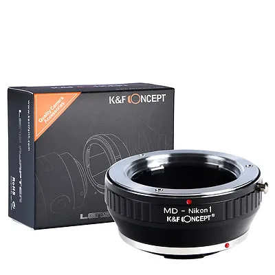 K&F Concept Adapter For Minolta MD Mount Lens To Nikon 1 Camera V1 J1 • $21.84