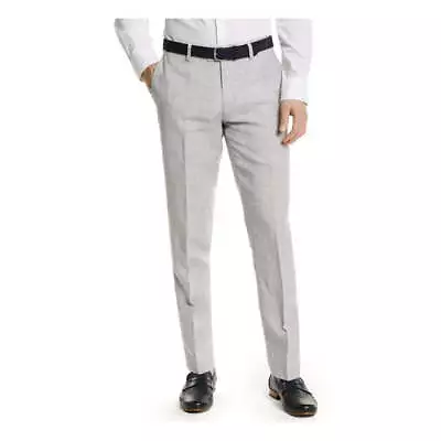 BAR III Mens Gray Plaid Slim Fit Suit Separate Pants • $26.66