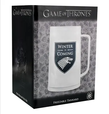 Game Of Thrones Freezable Tankard (400ml) - Winter Is Coming Officially Licensed • £7.99