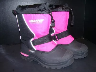 Baffin Mustang Junior Polar Proven Insulated Boot Snow Winter Youth Sz 3 PINK • $49.99