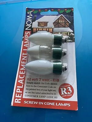 REDUCED Noma  2 Opaque  Bulbs And 1 Fuse Bulb 12 V 3 W             Super Value* • £13.50