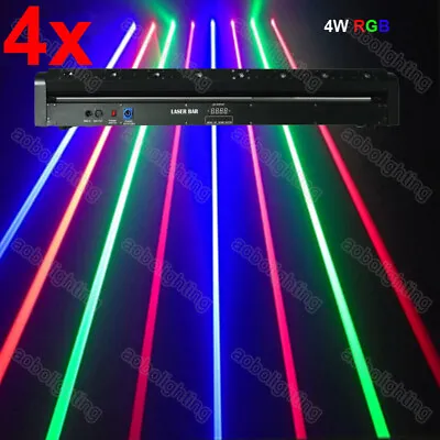 4xStage Laser Lighting 500mWx8 Eyes RGB Laser Light 8 Fat Beam Bar DJ Club Laser • $3199.99