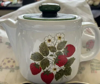 Vtg McCoy Strawberry Country Large Teapot Lid 1418 Grannycore Cottagecore • $34.90