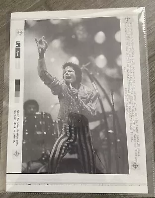 Upi Press Photo Fax: Michael Jackson Victory Tour/arrowhead Stadium/ July 7 1984 • $9.99