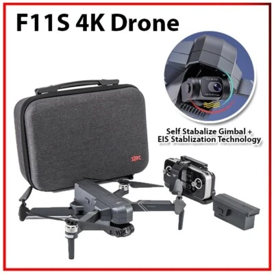 SJRC F11S 4K Pro Gimbal Cam 5G WiFi GPS FPV EIS Brushless Aerial Drone Camera • $379