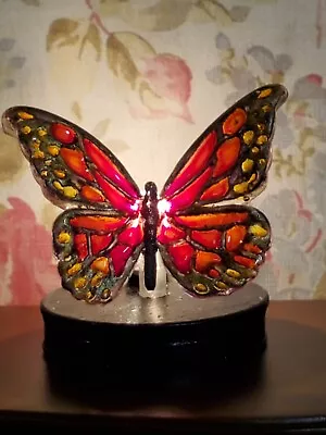 $14.95 • Buy Miniature Stained Glass Butterfly Lamp, 12v, 1:12 Scale, Replacable Bi-pin Bulb.