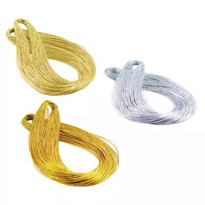 Metallic Cord Jewelry Thread Craft String For Ornaments Hanging Craft Making • £4.33