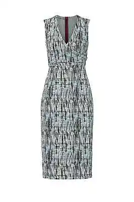 NWT Diane Von Furstenberg DVF Anissa In Rain Fig Ivory Jacquard Midi Dress 2 • $62