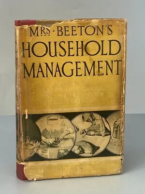 Mrs Beeton's Cookery And Household Management Hard Back Book With Dustjacket • £95