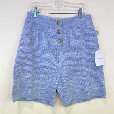 NWT Song Of Style Rib Knitted Blue Shorts/PJ's Shorts/Large Blue Soft Shorts  • $48