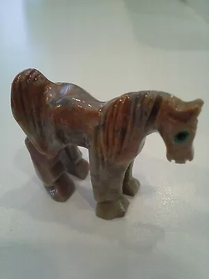 Vintage Carved Soapstone Horse Miniature Figurine • $17