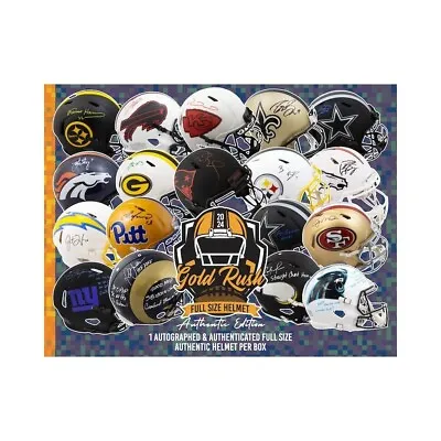 Miami Dolphins Goldrush Authentic 1 Box Autograph Helmet Breaking Tue • $12