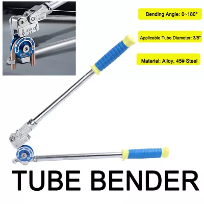 3/8  Tubing Bender Manual Pipe Tube Bender Pipe Bender 180 Degree Bending Tool • $45