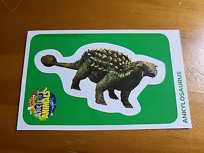 Woolworths Ancient Animals Sticker🏆ANKYLOSAURUS🏆FREE POST • $2.50