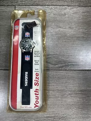 NFL Oakland Raiders Youth Size Future Star Watch Stainless Steel Adjustable Band • $24.99