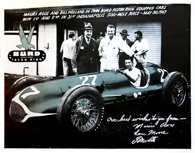 1947 Indy 500 Mauri Rose 1st Place Vintage Auto Racing Poster Art Print • $10.50