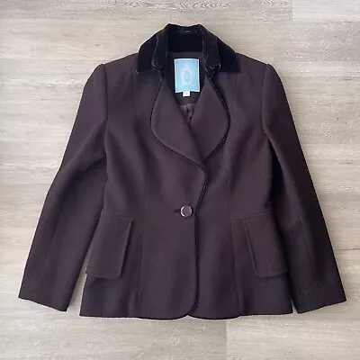 GORGEOUS Women's Vintage ZANG TOI Size 4 Blazer Jacket Velvet Collar EUC • $24.50