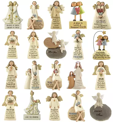 £4.95 • Buy Gift Friend Mother Daughter Home Angel Ornament Figurine Closing Down Sale