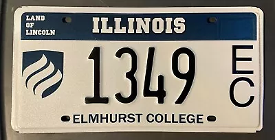 Illinois Elmhurst College License Plate 1349 Ec • $29.99