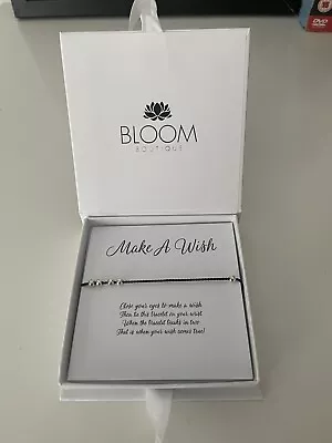 BNWT - Bloom Boutique - Make A Wish Bracelet - Black • £5