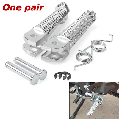 For YAMAHA YZF R25 R3 R125 R1 R6 Rider Front Foot Pegs Footrest Pedal Adapters • $15.65