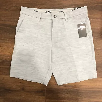 Callaway Opti-Dri Stretch UPF50 Sun Protect Gray Lining Golf Shorts  Men’s Sz 34 • $19