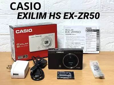 [ Excellent+++++ ] CASIO EXILIM EX-ZR50 Digital Camera Black From Japan W/ Box • $274