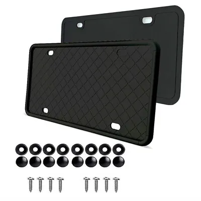 2pcs Silicone USA License Plate Tag Holder Mounting Relocator Adapter Bumper Kit • $26.90