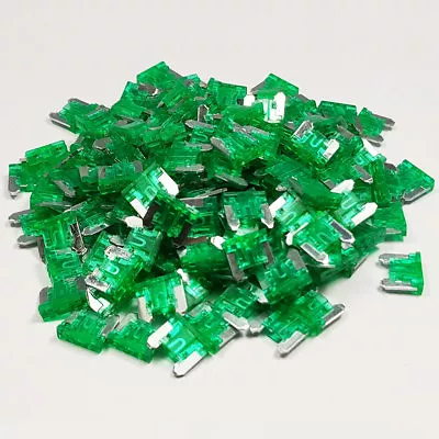 30 Amp Green Micro Blade Fuse 30A Amps A Car Mini Low Profile Bike Van Car Truck • £1.99