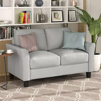 Living Room Loveseat Sofa Double Chair - Light Gray • $394.77