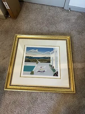 Thomas McKnight Cape Cod Framed 27x29 Signed & #'d Massachusetts Beach House Art • $999