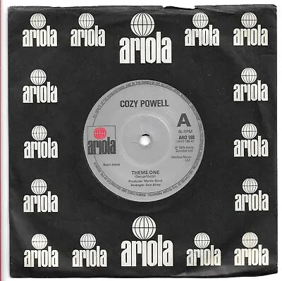 Theme One By Cozy Powell 7  45RPM Single 1979 Ariola Records ARO 189 *EX* • £2.99